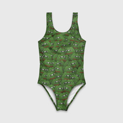 Детский купальник 3D Грустные лягушки Пере паттерн - фото 2