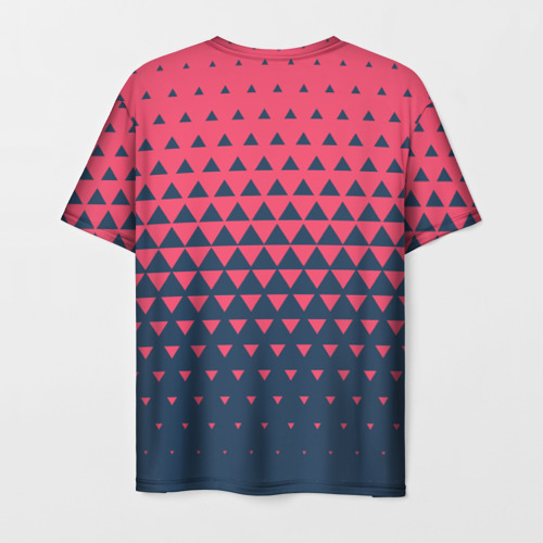 Мужская футболка 3D Узор из треугольников, цвет 3D печать - фото 2