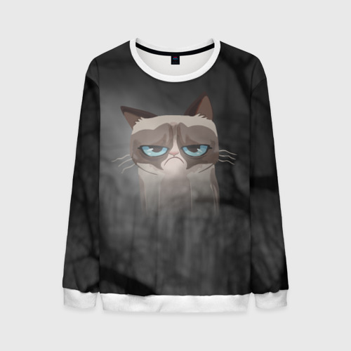 Мужской свитшот 3D Grumpy Cat