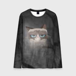 Мужской лонгслив 3D Grumpy Cat