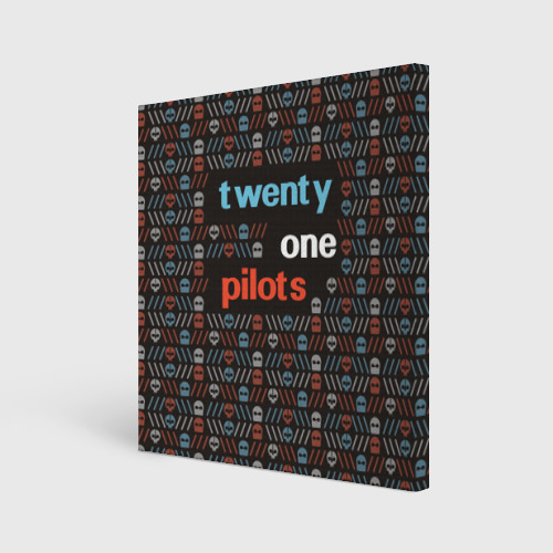 Холст квадратный Twenty one pilots, цвет 3D печать