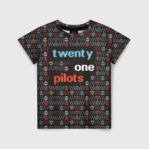 Детская футболка 3D Twenty one pilots, цвет 3D печать