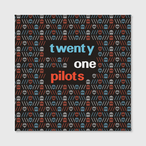 Холст квадратный Twenty one pilots, цвет 3D печать - фото 2