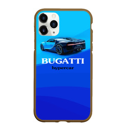 Чехол для iPhone 11 Pro Max матовый Bugatti hypercar