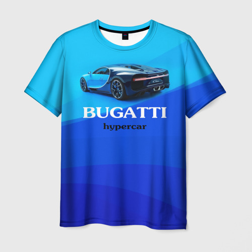 Мужская футболка 3D Bugatti hypercar, цвет 3D печать