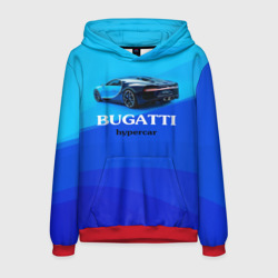 Мужская толстовка 3D Bugatti hypercar