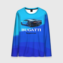 Мужской лонгслив 3D Bugatti hypercar