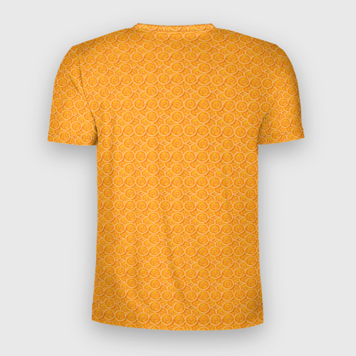 Мужская футболка 3D Slim Текстура апельсин, цвет 3D печать - фото 2