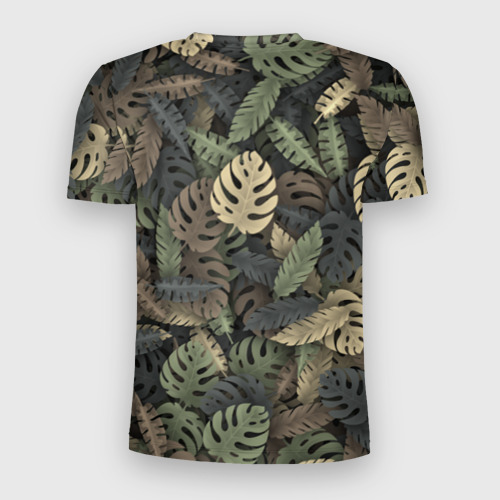 Мужская футболка 3D Slim Тропический камуфляж, цвет 3D печать - фото 2