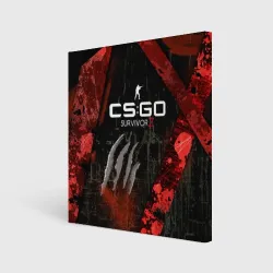 Холст квадратный Cs:go - Survivor Z Style Выживший
