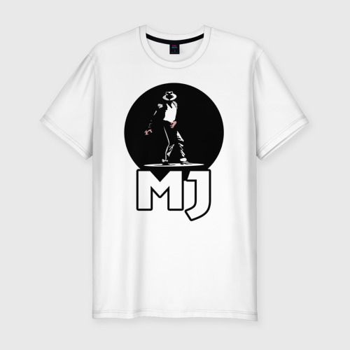 Мужская футболка хлопок Slim Майкл Джексон