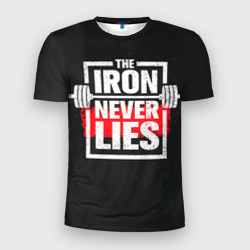Мужская футболка 3D Slim Bodybuilding: Железо не лжёт