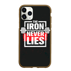 Чехол для iPhone 11 Pro Max матовый Bodybuilding: Железо не лжёт