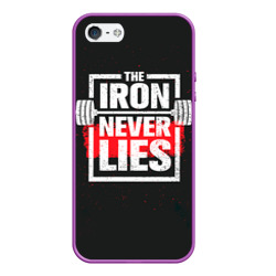 Чехол для iPhone 5/5S матовый Bodybuilding: Железо не лжёт