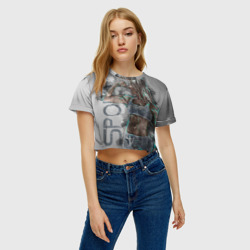 Женская футболка Crop-top 3D Фитоняшка - фото 2