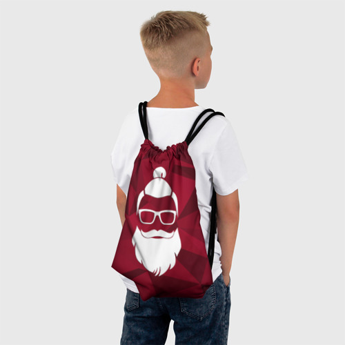 Рюкзак-мешок 3D Санта хипстер - фото 4