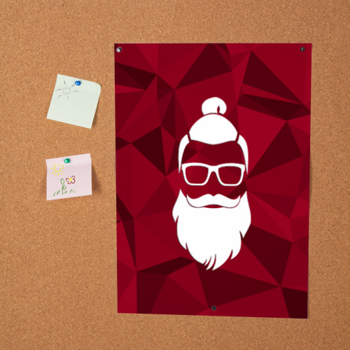 Постер Санта хипстер - фото 2