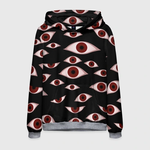 Мужская толстовка 3D Глаза
