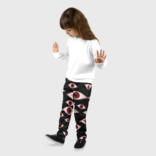 Детские брюки 3D Глаза, цвет 3D печать - фото 3