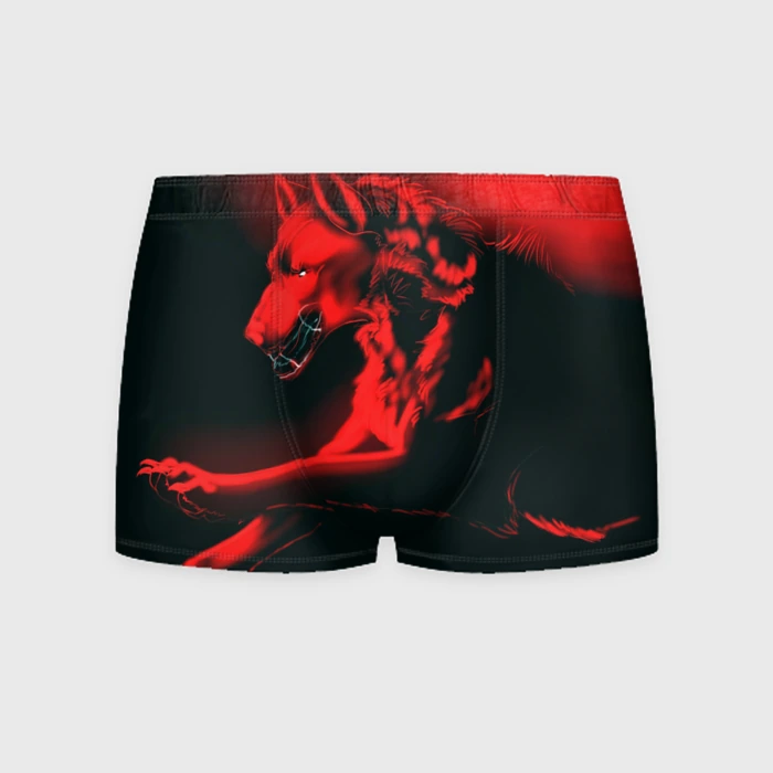 Трусы с рисунком волка