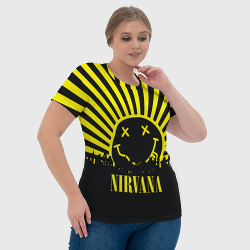 Женская футболка 3D Nirvana, цвет 3D печать - фото 6