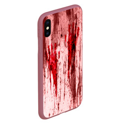 Чехол для iPhone XS Max матовый Кроварые потёки - фото 2