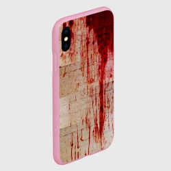 Чехол для iPhone XS Max матовый Бинты с потёками крови текстура - фото 2