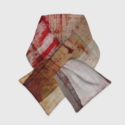 Шарф-пуховик 3D Бинты с потёками крови текстура