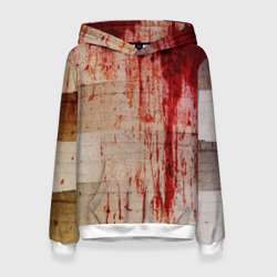 Женская толстовка 3D Бинты с потёками крови текстура