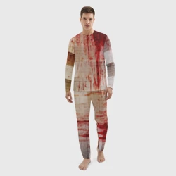 Мужской костюм для дома 3D Бинты с потёками крови текстура - фото 2