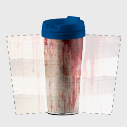Термокружка-непроливайка Бинты с потёками крови текстура - фото 2