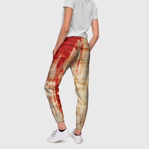 Женские брюки 3D Бинты с кровью, цвет 3D печать - фото 4