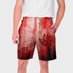 Мужские шорты 3D Кровавые отпечатки