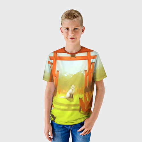 Детская футболка 3D Лиса, цвет 3D печать - фото 3