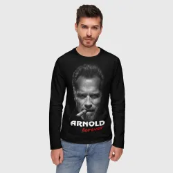 Мужской лонгслив 3D Arnold forever - фото 2