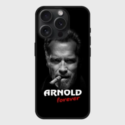 Чехол силиконовый для Apple iPhone 15 Pro Мax матовый Arnold forever