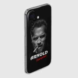 Чехол для iPhone 16 силиконовый с защитой камеры Arnold forever - фото 2