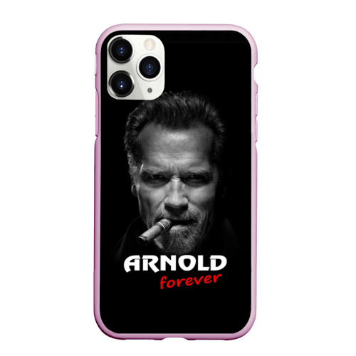 Чехол для iPhone 11 Pro Max матовый Arnold forever, цвет розовый