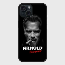 Чехол силиконовый для Apple iPhone 15 матовый Arnold forever
