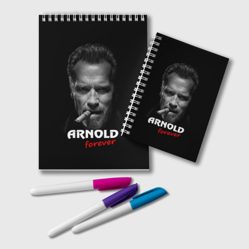 Блокнот Arnold forever, цвет белый