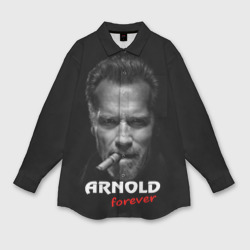 Женская рубашка oversize 3D Arnold forever