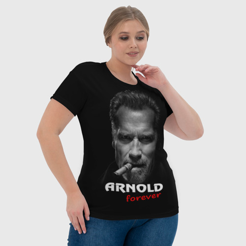 Женская футболка 3D Arnold forever, цвет 3D печать - фото 6