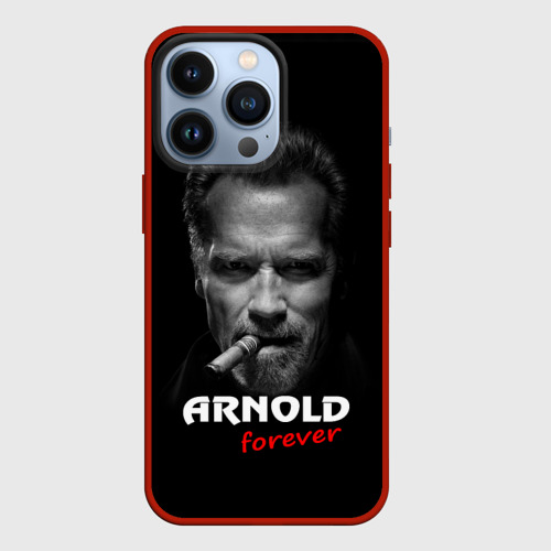 Чехол для iPhone 13 Pro Arnold forever, цвет красный