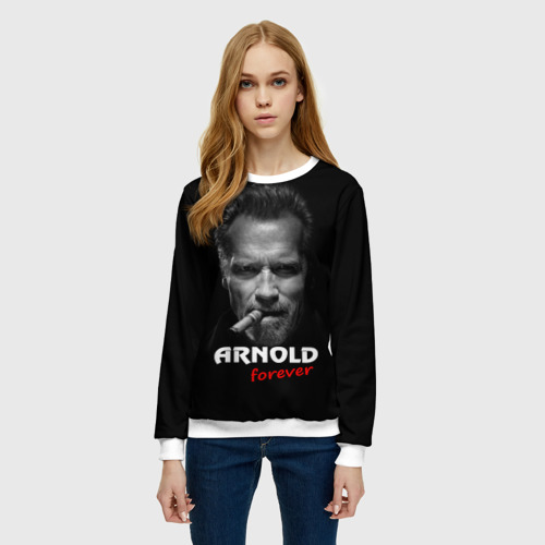 Женский свитшот 3D Arnold forever, цвет 3D печать - фото 3