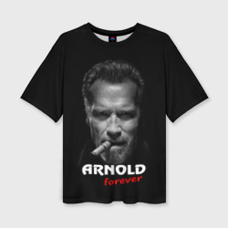 Женская футболка oversize 3D Arnold forever