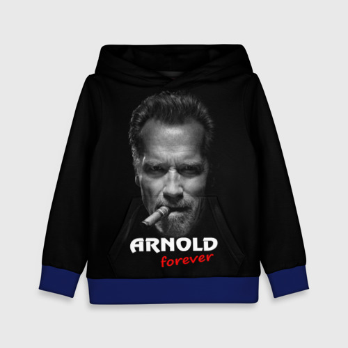 Детская толстовка 3D Arnold forever, цвет синий