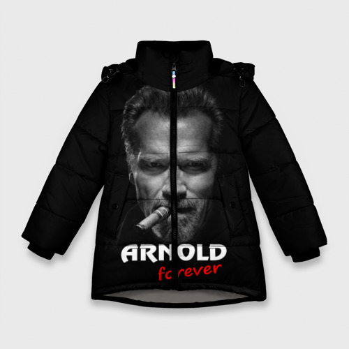 Зимняя куртка для девочек 3D Arnold forever, цвет светло-серый