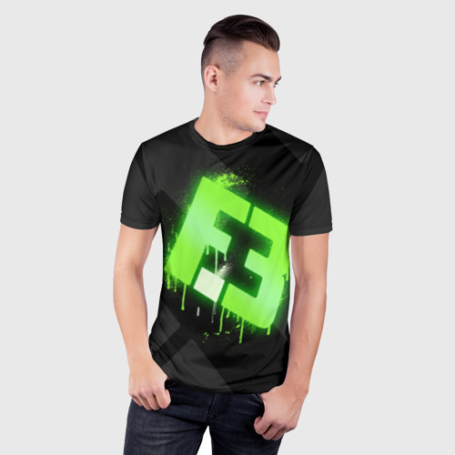 Мужская футболка 3D Slim cs:go - Flipsid3 (Black collection), цвет 3D печать - фото 3