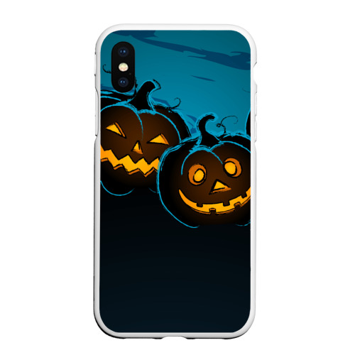 Чехол для iPhone XS Max матовый Halloween3, цвет белый