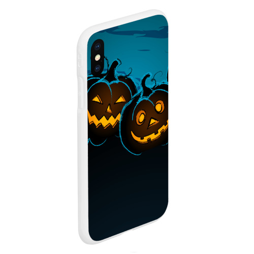 Чехол для iPhone XS Max матовый Halloween3, цвет белый - фото 3